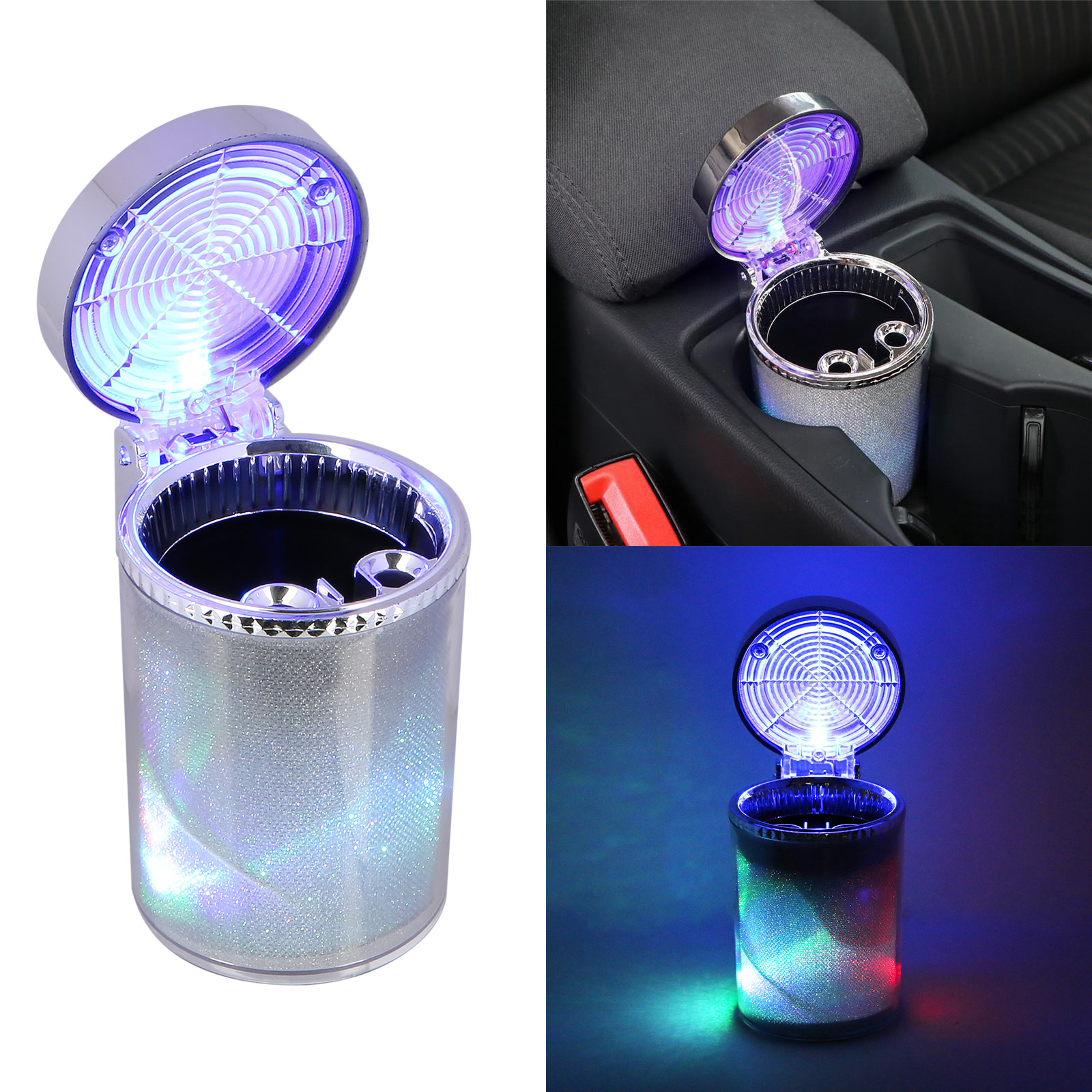 LED Cigarette Ashtray Holder