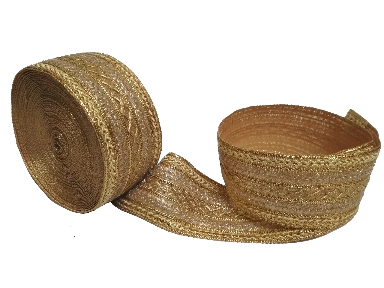 Golden Gota Trim Laces Borders Material