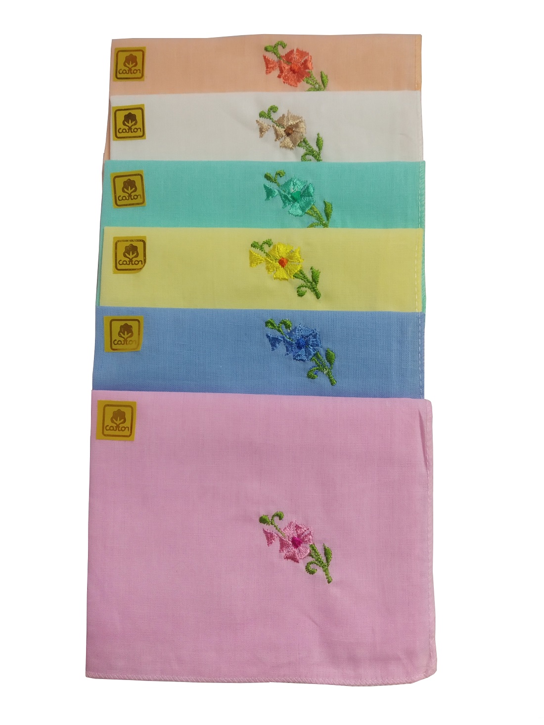 Cotton Flower Design Multi Handkerchiefs
