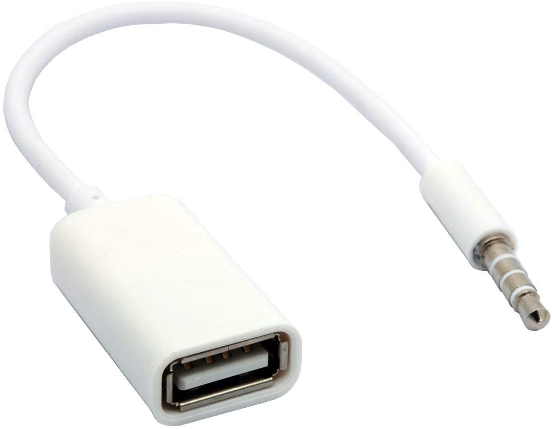 Male 3.5mm Aux To 2.0 Female Cable